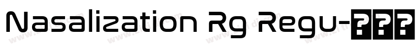 Nasalization Rg Regu字体转换
